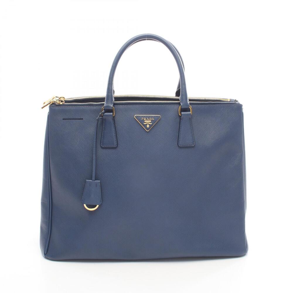 Prada SAFFIANO LUX Handbag leather Navy Blue